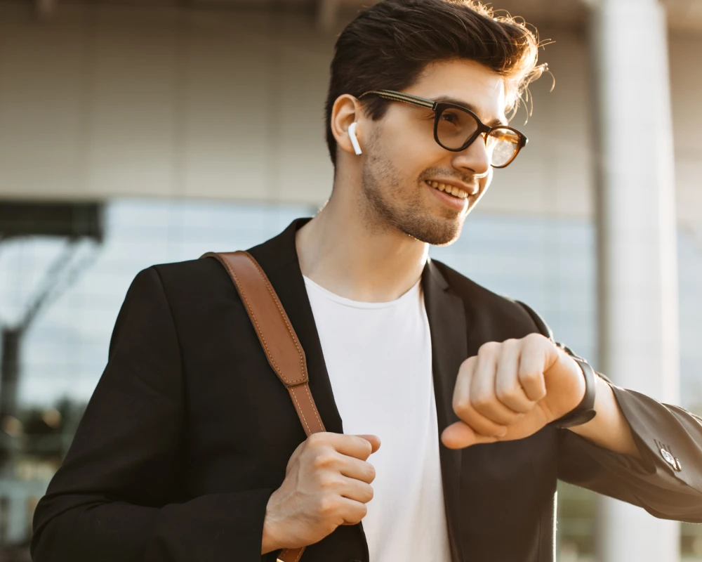 leather rolling carry on